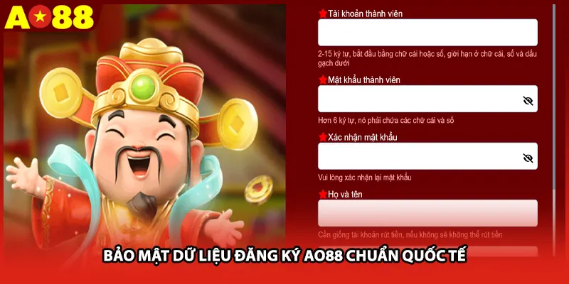 Bảo mật dữ liệu đăng ký AO88 chuẩn quốc tế