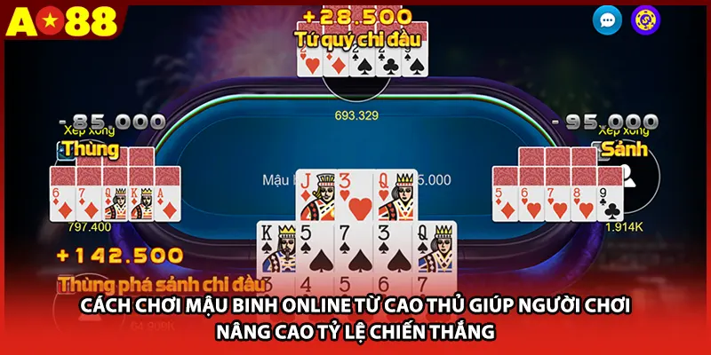 Cách chơi mậu binh online từ cao thủ giúp người chơi nâng cao tỷ lệ chiến thắng