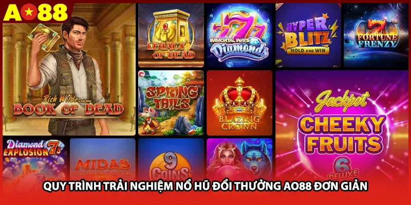 Quy trình trải nghiệm nổ hũ đổi thưởng AO88 đơn giản